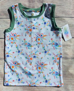 6yr-9yr Flower Tank Top